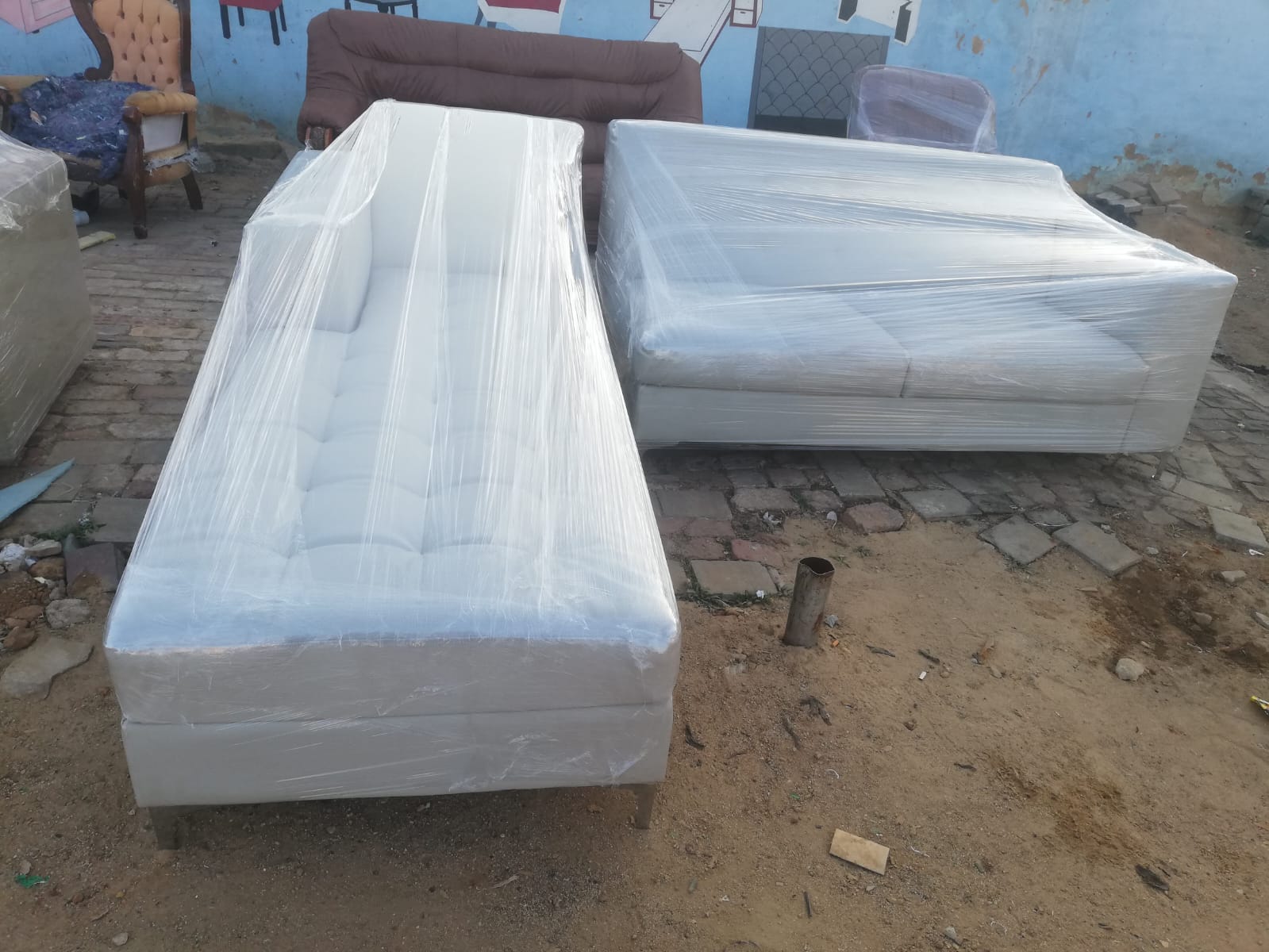 Bespoke White Benches