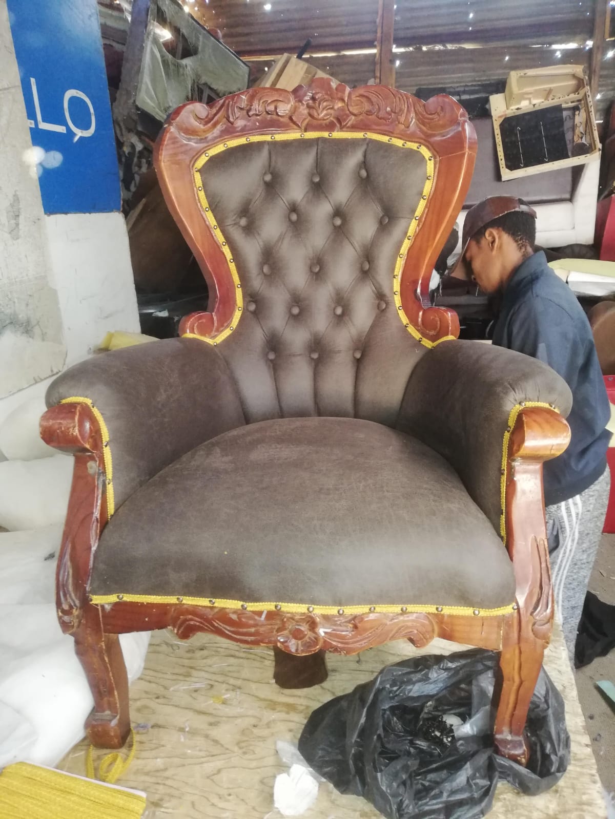 Restored Throne Chair